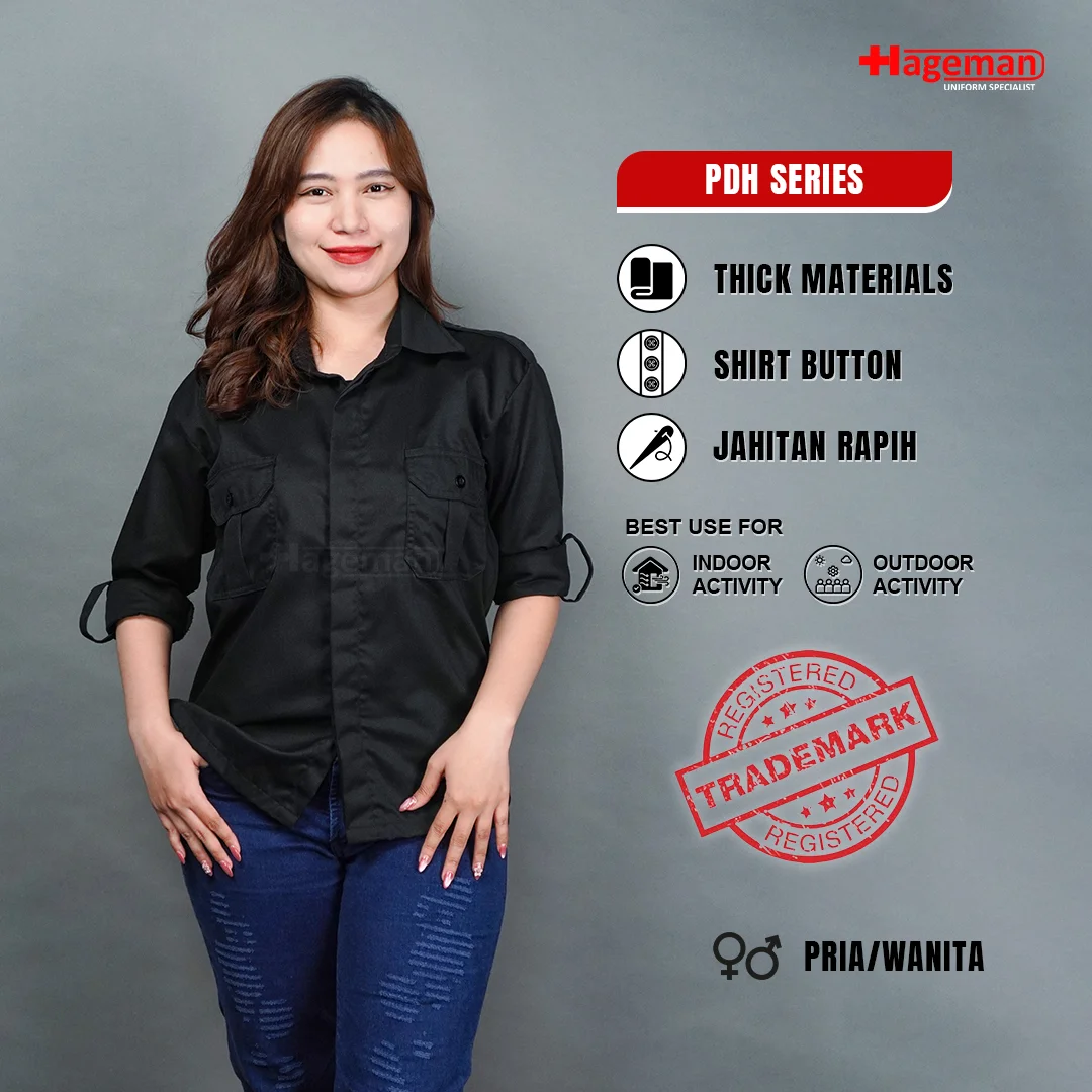 Baju PDH HG Hitam