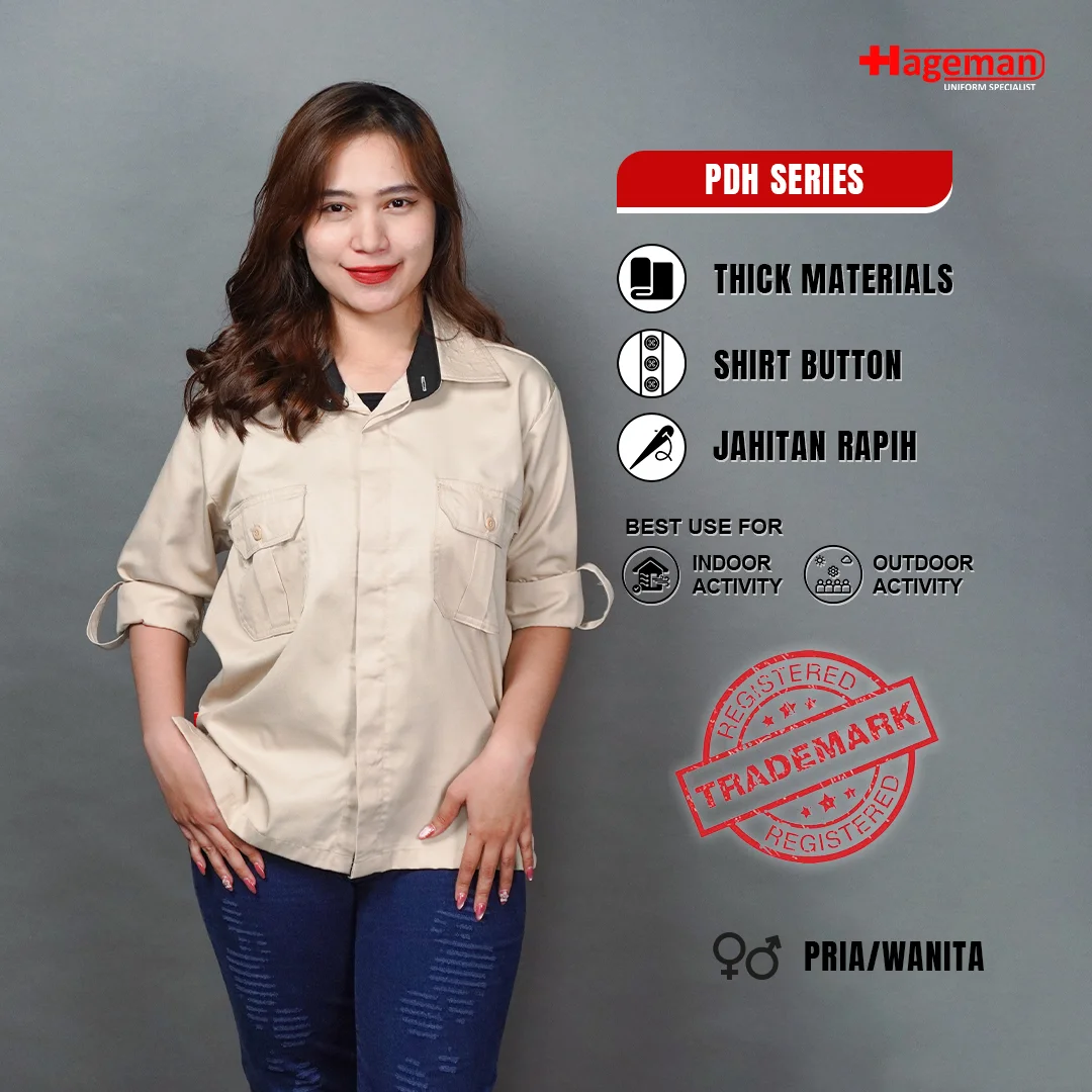 Baju PDH HG Cream
