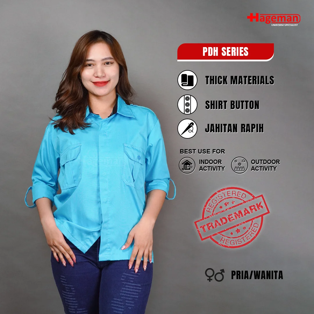Baju PDH HG Biru Turkish
