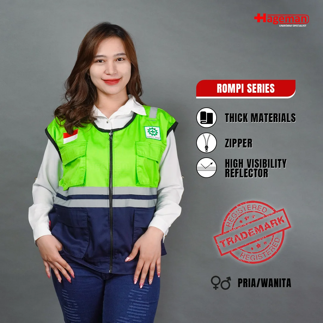 Rompi Safety HG Hijau Stabilo-Navy