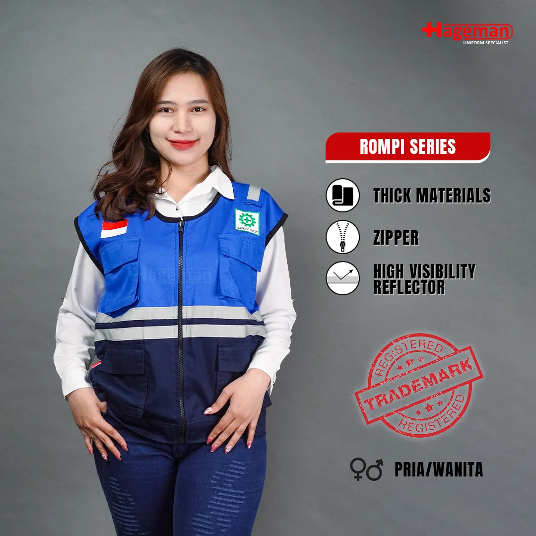 Rompi Safety HG Biru Benhur-Navy