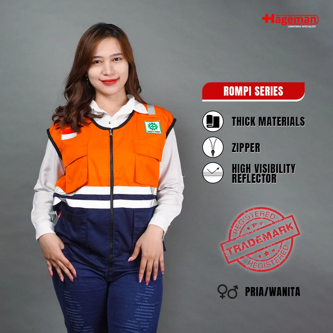 Rompi Safety HG Orange-Navy