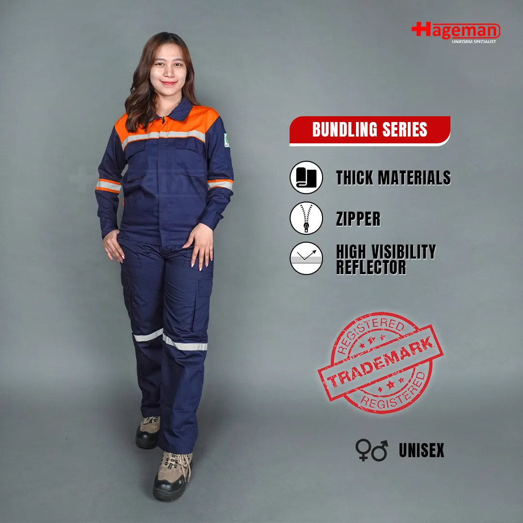 Wearpack Setelan HG Navy-Orange