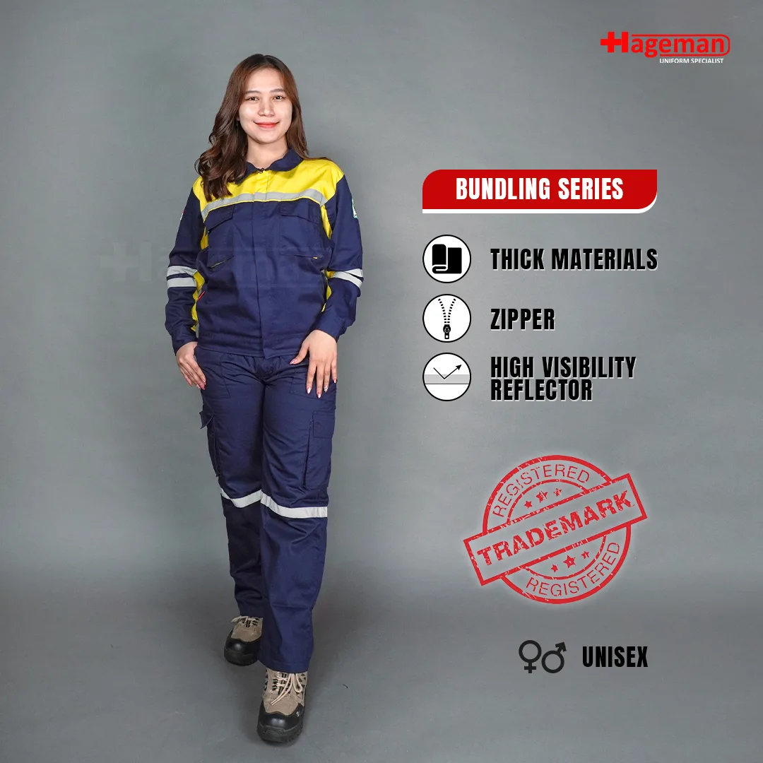 Wearpack Setelan HG Navy-Kuning