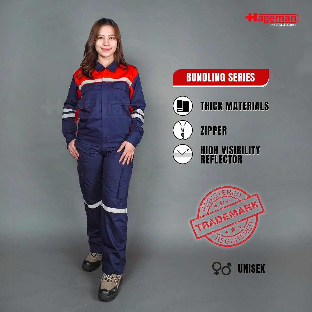 Wearpack Setelan HG Navy-Merah